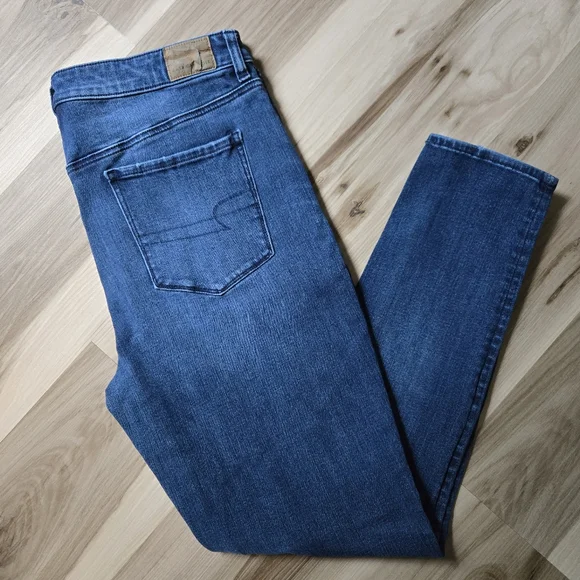 American Eagle Super Stretch Hi-rise Jegging Women's Size 14 - Picture 1 of 8